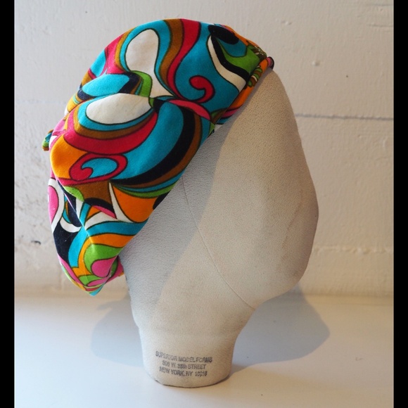 Adolfo II Pucci-esque velvet hat - Picture 6 of 7